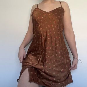 Cherry Silk Dress